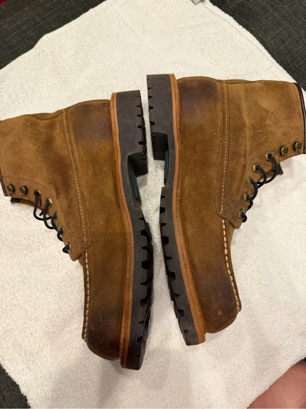 Frye leather/Suede Dakota mid Lace-Up Boots - Men's Size 8.5